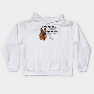 I May Not Be Perfect, But My Dog Loves Me Kids Hoodie